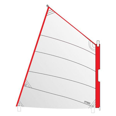 Optiparts Optimist White Sleeve Pocket Sail With Reef Eye - Viking Marine