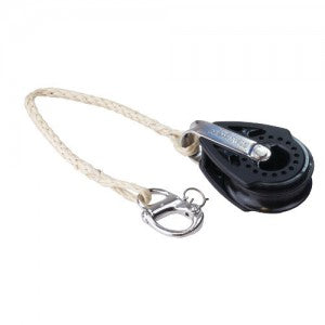 Harken 40mm block on Vectran with shackle - Mainsheet Extender - vikingmarine