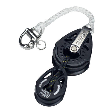 Harken 40-29mm Optimist mainsheet link block w/ snap shackle - Viking Marine
