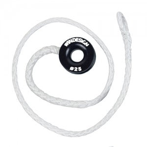 Replacement halyard line with spliced on low friction ring - vikingmarine