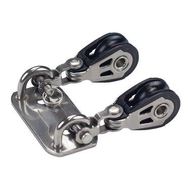 Laser® Block plate with 20mm Harken Blocks - Viking Marine