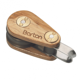 Barton 30MM High Gloss Marine Varnish Wooden Block - Viking Marine