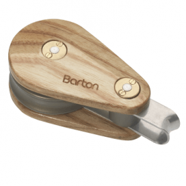 Barton 45MM High Gloss Marine Varnish Wooden Block - Viking Marine