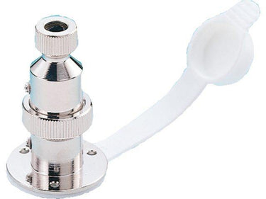 Chrome plated brass sockets 3A 2 pin - Viking Marine