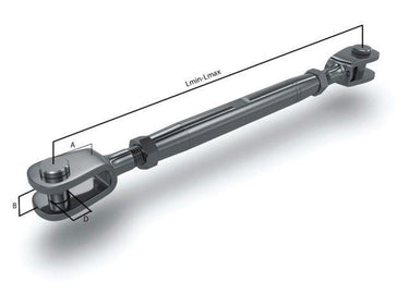 Stainless Steel Rigging Screw Fork - Fork - Viking Marine