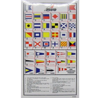 RWO International Code Flag Sticker Key - vikingmarine