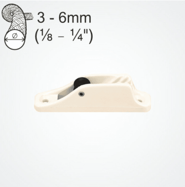 Clamcleat CL203 Junior with Roller Fairlead - Viking Marine