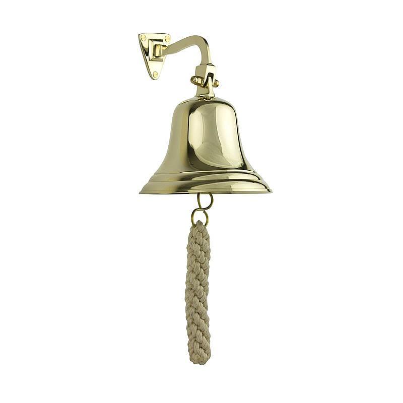 Brass Ships Bell with Lanyard 6 inch Viking Marine