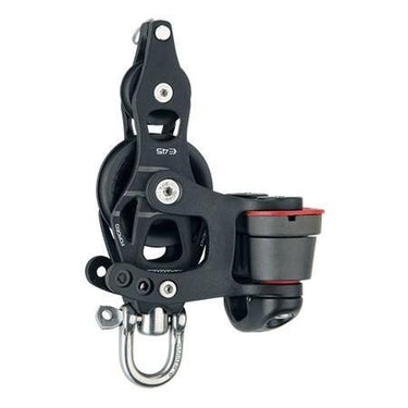 Harken 45mm Aluminum Element Fiddle Block — Swivel, Becket, Cam Cleat 6234 - Viking Marine