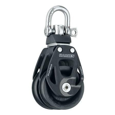 Harken 45mm Aluminum Element Double Block — Swivel 6238 - Viking Marine