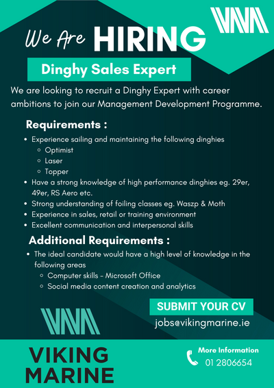 Now Hiring - Dinghy expert to join our crew