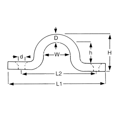 Proboat Stainless Steel Forged Lacing Eye