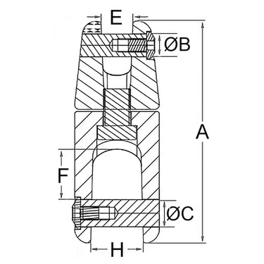 Proboat Stainless Steel Standard Swivel Anchor Connector