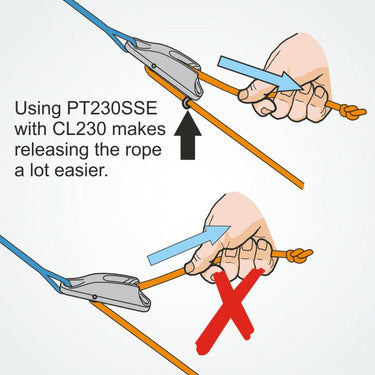 Clamcleat Rope Guide for CL230 & CL253