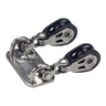 Laser® Block plate with 20mm Harken Blocks - Viking Marine
