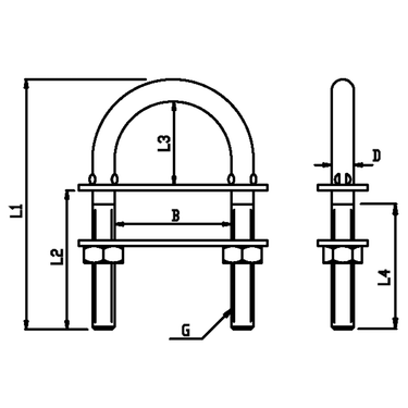 Proboat Stainless Steel U Bolts