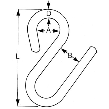 ProBoat 6mm Stainless Steel S HOOK