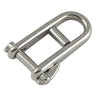 Stainless Steel Key Pin Shackle with Bar - Viking Marine