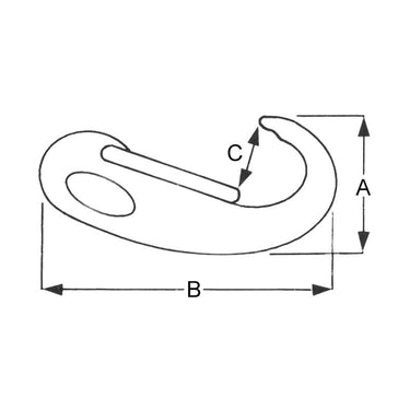 Proboat Stainless Steel Spring Snap Hook