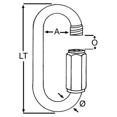 Load Stamped Stainless Steel Rapide Link - Viking Marine