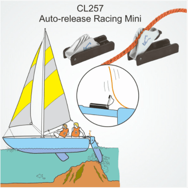 Clamcleat Auto Release Racing Mini Cleat CL257 - Viking Marine