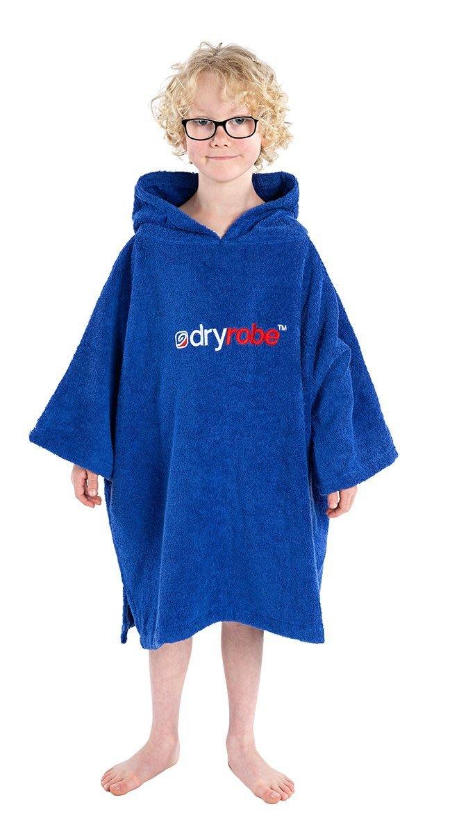 DryRobe Organic Cotton Towel Poncho Kids Viking Marine