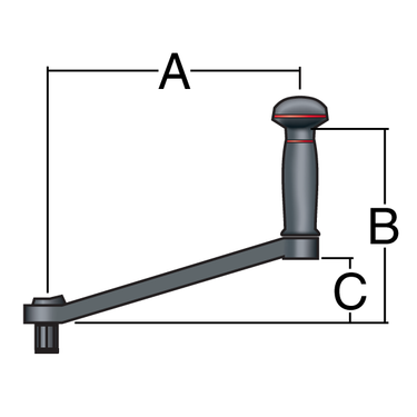 Harken 10" Carbo One Touch Lock In Winch Handle - vikingmarine