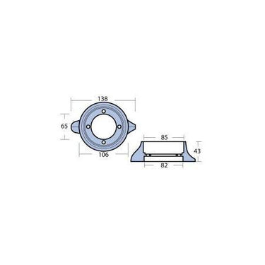 Anode 00705 Volvo Saildrive 110 Collar - Viking Marine