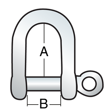 Harken 5mm Large Open Shackle- Wide Opening
